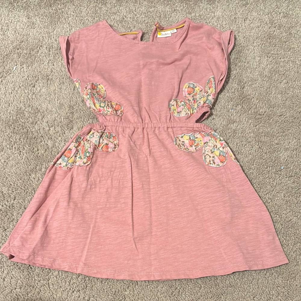 Boden Floral Pink Kids Dress